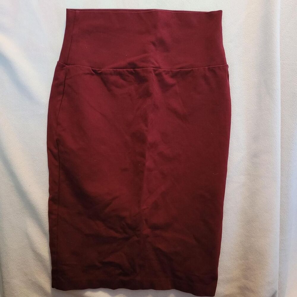 Unbranded Women's Burgundy and Red Skirt